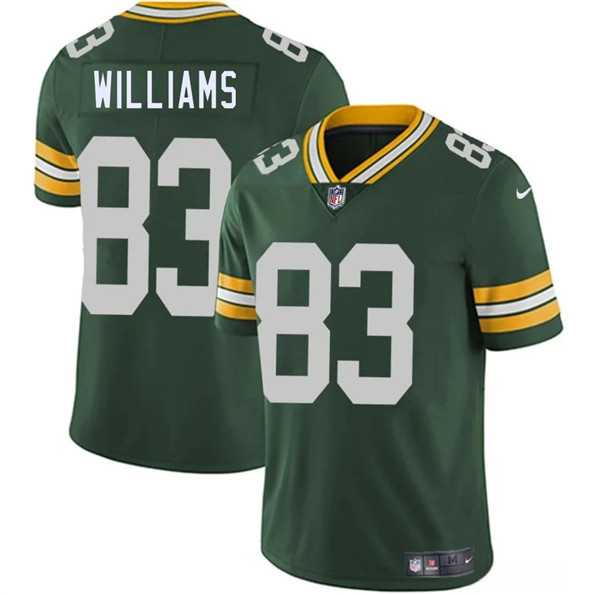 Men & Women & Youth Green Bay Packers #83 Savion Williams Green 2025 Draft Vapor Untouchable Limited Stitched Jersey